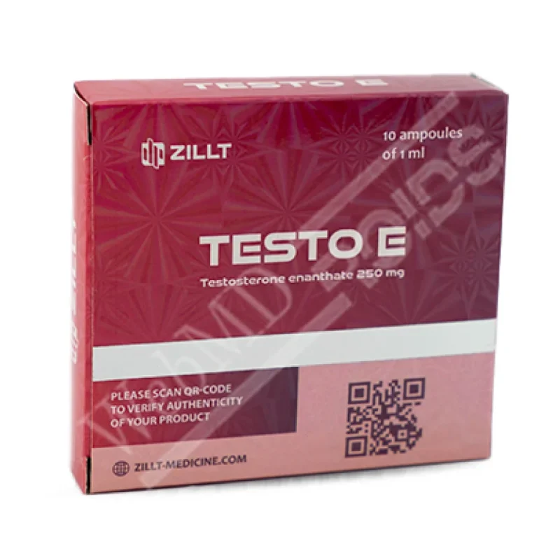 Testosterone Enanthate  250 mg/ml – 1/10 injectable ampoules – ZILLT Medicine TESTO E.