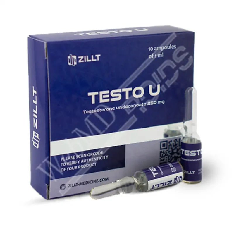 Testosterone Undecanoate  250  mg/ml – 1/10 injectable ampoules – ZILLT Medicine TESTO U.-2