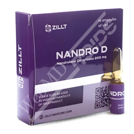 Nandrolone Decanoate (Deca-Durabolin) 200 mg/ml – 1/10 injectable ampoules – ZILLT Medicine Nandro D.-10