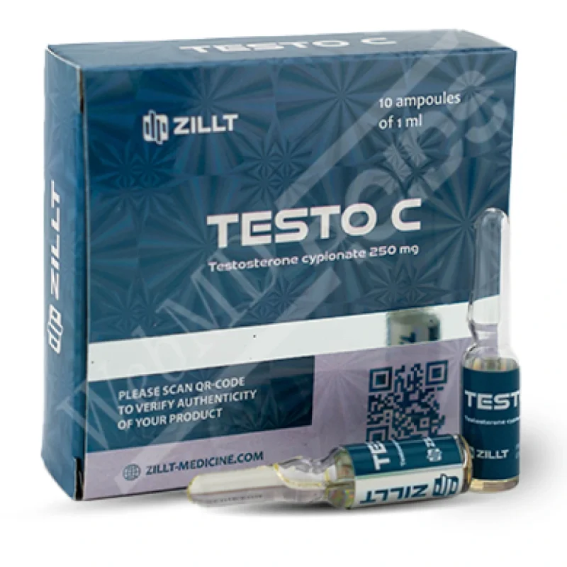 Testosterone Cypionate  250  mg/ml – 1/10 injectable ampoules – ZILLT Medicine TESTO C.-2