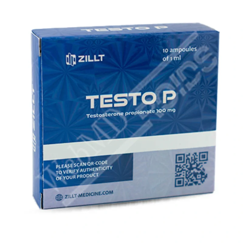 Testosterone Propionate  100 mg/ml – 1/10 injectable ampoules – ZILLT Medicine TESTO P.