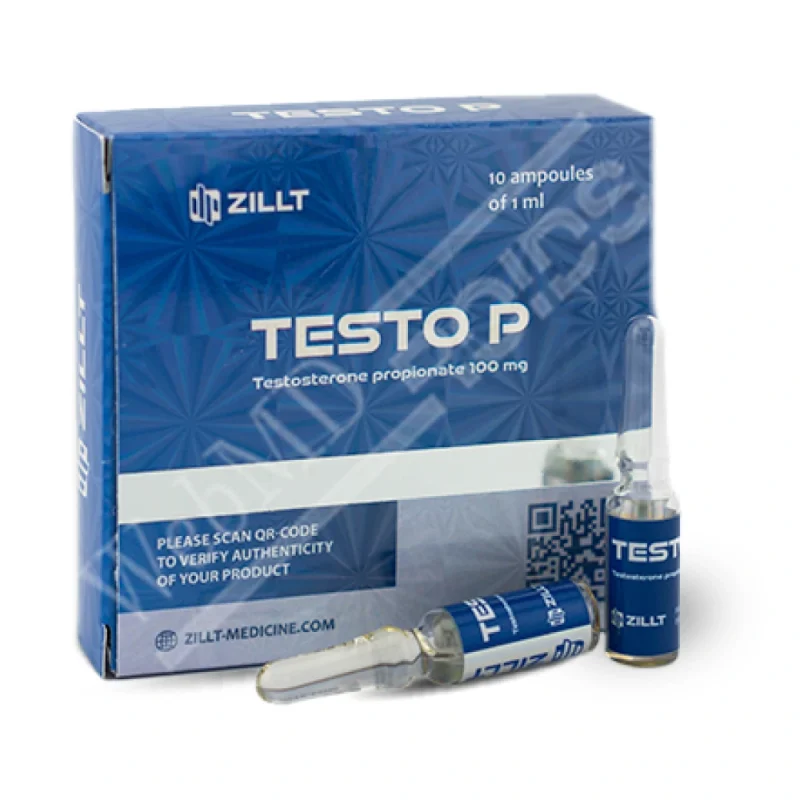 Testosterone Propionate  100 mg/ml – 1/10 injectable ampoules – ZILLT Medicine TESTO P.-2