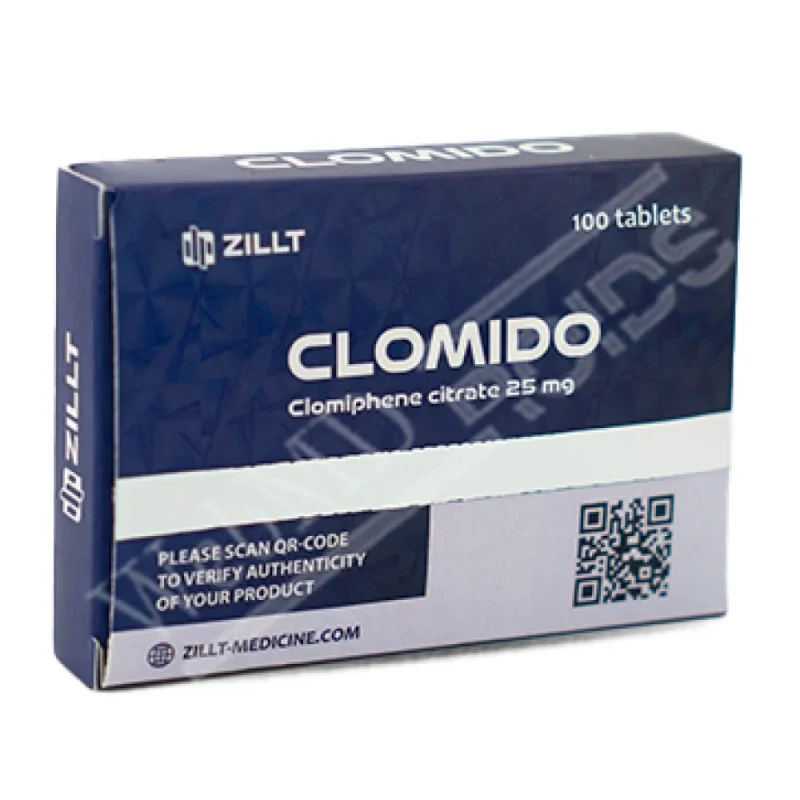 Clomid (Clomiphene Citrate) 25 mg – 25/100 tablets – ZILLT Medicine CLOMIDO