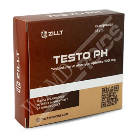 Testosterone Phenylpropionate 100mg/ml – 1/10 injectable ampoules – ZILLT Medicine TESTO PH