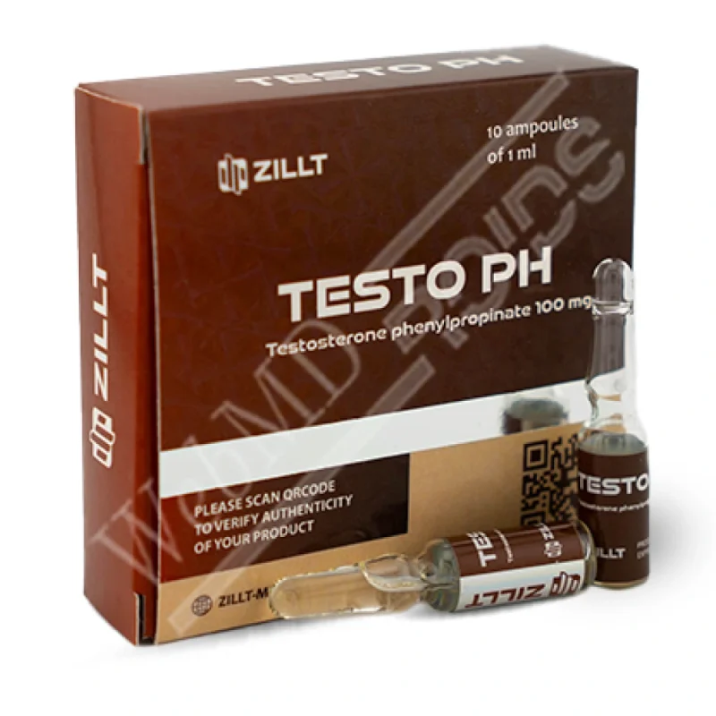 Testosterone Phenylpropionate 100mg/ml – 1/10 injectable ampoules – ZILLT Medicine TESTO PH-2